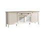Hanah Home FRN-21008 Consola, Melamina y MDF, Crema Roble Gris, 201.8x82x44.2 cm